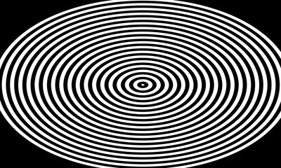 A view of a circular stripe pattern, as a background.