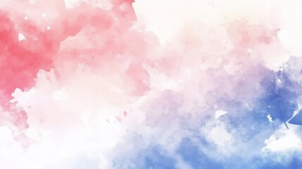 Abstract Watercolor Background with Pink and Blue Tones for Artistic Designs