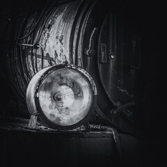 STEAM LOCOMOTIVE - Historic narrow gauge railway vehicle

