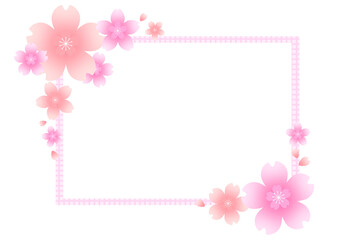 Spring cherry blossom illustration