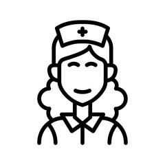 Nurse woman icon