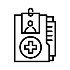 Obraz premium Medical report icon
