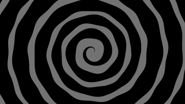 Monochrome Spinning Swirl Background Loop Animation