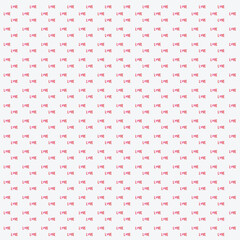 Trendy Valentine's Day banner. Concept of seamless minimalist background with typography design, colorful hearts for Valentine's Day party, banner, card, ads, branding, cover, sale, social media.