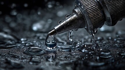 Lab experiment lasalus water droplet release