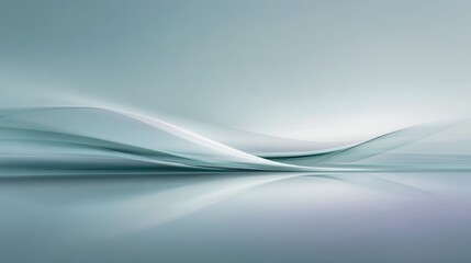Abstract Soft Waves in Light Tones Calm Serene Background Design