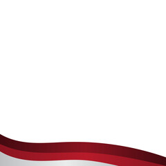 Indonesian Flag Footer