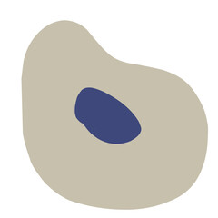  abstract organic shape with dots