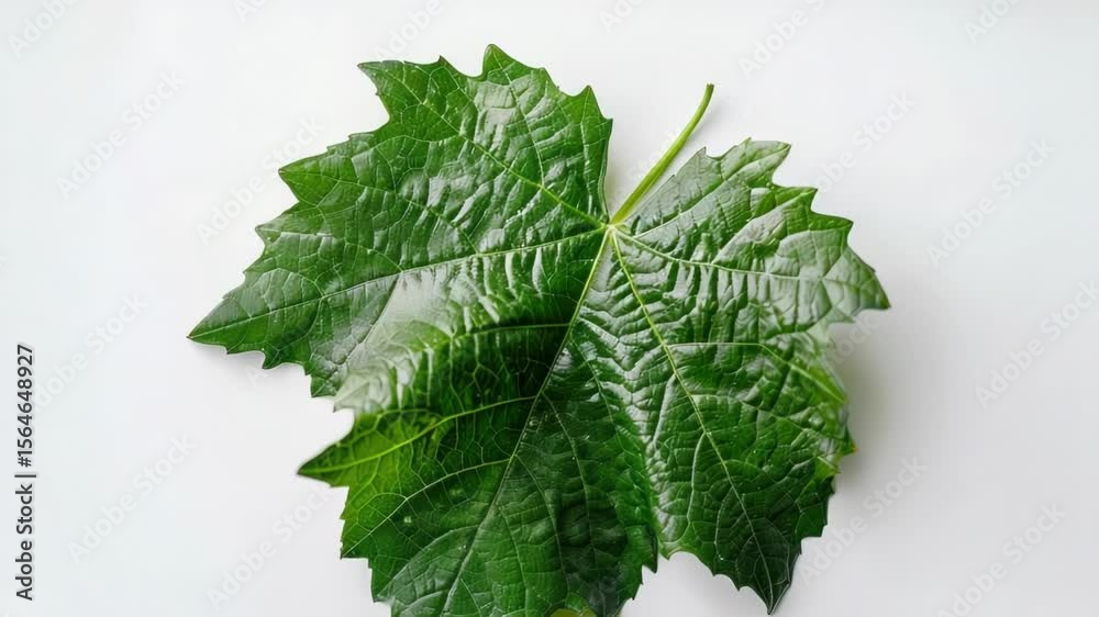 Poster A detailed view of a leaf's texture and pattern, ideal for use in designs where a natural element is needed