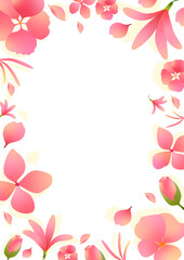 Flower frame illustration
