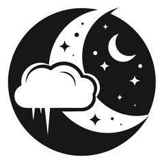 vector illustration of a moon