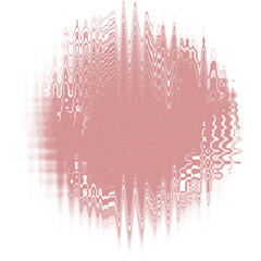 Corrupted Signal: Abstract Red Halftone Circle on a Vibrant Glitch Art Background PNG