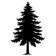 christmas tree isolated on white background