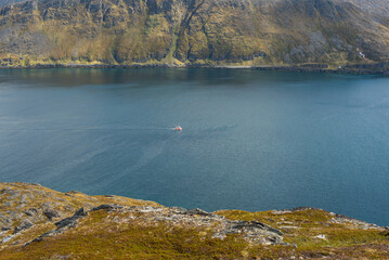 Nordkapp Shoreline and the Endless Blue Ocean