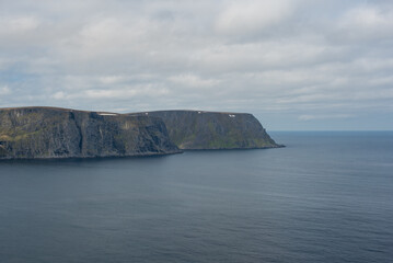 Nordkapp Shoreline and the Endless Blue Ocean