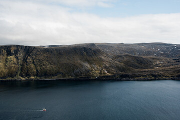 Nordkapp Shoreline and the Endless Blue Ocean