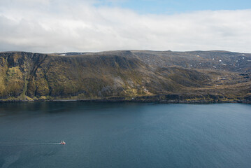 Nordkapp Shoreline and the Endless Blue Ocean