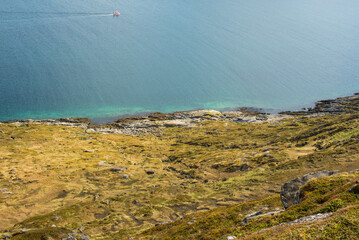 Nordkapp Shoreline and the Endless Blue Ocean