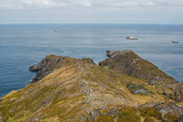 Nordkapp Shoreline and the Endless Blue Ocean