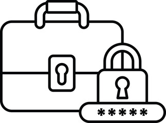 A briefcase with a lock on it and a key