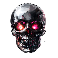 skull illustration png transparent background