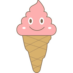 Ice Cream Cone Character
