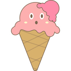 Ice Cream Cone Character