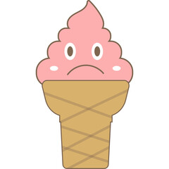 Ice Cream Cone Character