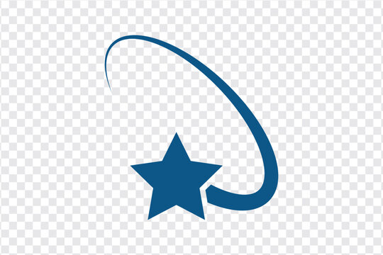 Star fall icon sign vector. Falling stars set icon meteorites or comets. Falling star icon from collection for mobile concept and web apps icon.