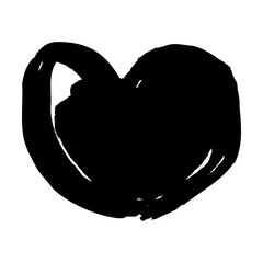 手描きのハートのイラスト