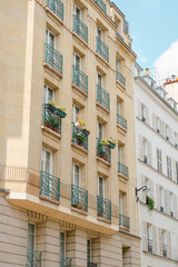 Old town Residential building in Paris, France