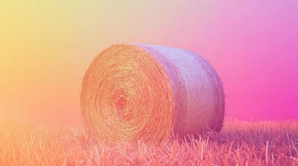 Dreamy haystack glow, rustic charm meets vivid contemporary hues