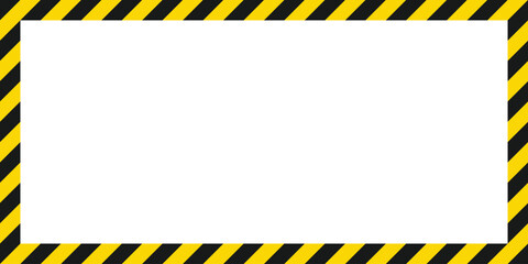 A clean white space surrounded by a striped border pattern featuring alternating yellow and black diagonal lines, suggesting caution or a restricted zone. © Dave