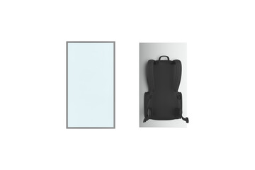 LCD Backpack Billboard for Advertising, Android Touch Display Mobile Backpack Walking Billboard.