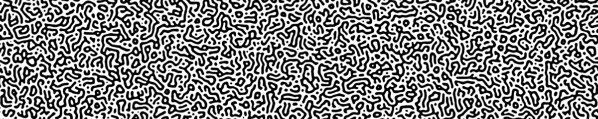 Turing abstract organic black white vector background. Nature texture. Ethnic, science, biology, chemistry, biotechnology wallpaper. 10 eps