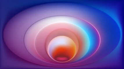 Bright rainbow background. 3D soft gradient phone wallpaper