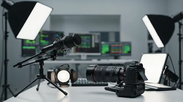 Video studio setup film industry production prep