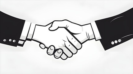 handshake vector icon