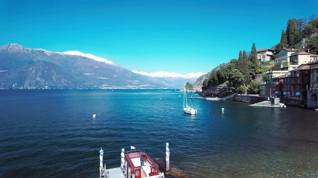 Panoramic view of Lake Como, Italy