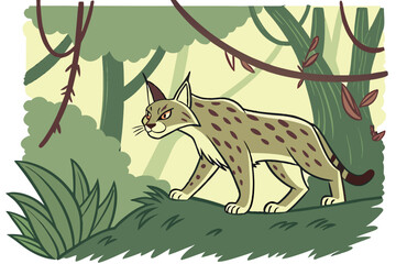  Detailed Wildlife Illustrations: From Forest to Savannah Animals