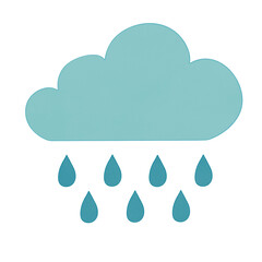 cloud and rain drops