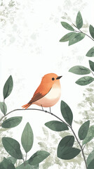 Cute minimal background card
