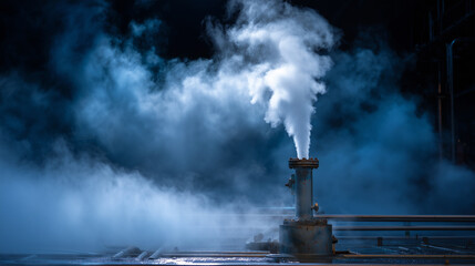 Industrial Steam Emitter in Action