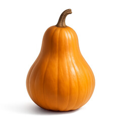 Pear Pumpkin photo. Pumpkin realistic photo on transparent background.