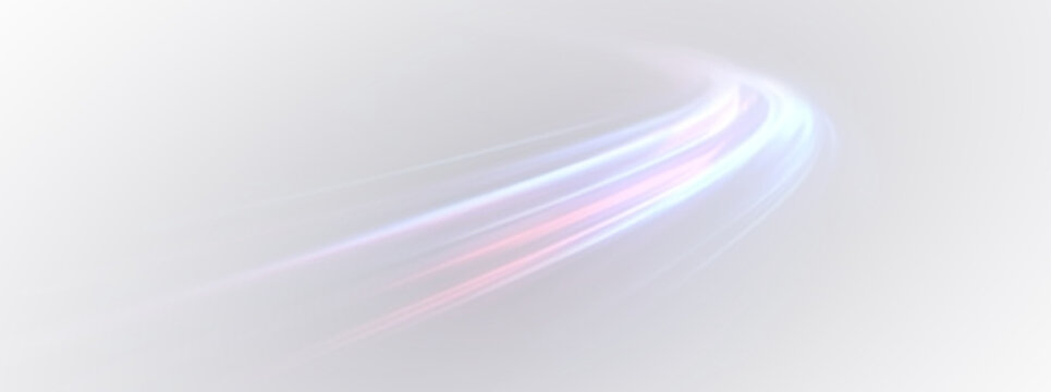 Abstraction with rays and neon. Futuristic empty stage.