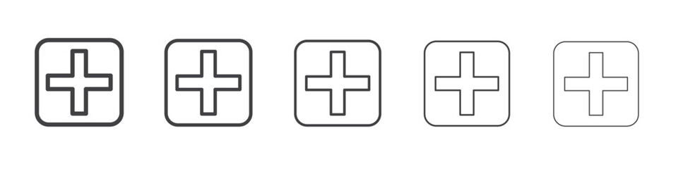 Add Icon simple illustration collection symbol