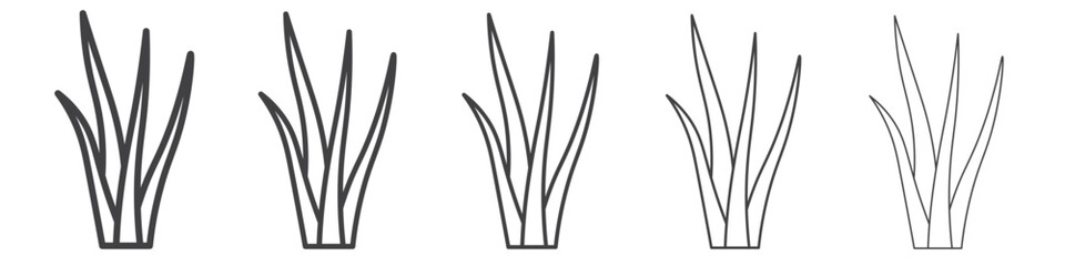 Aloe vera icon simple illustration collection symbol