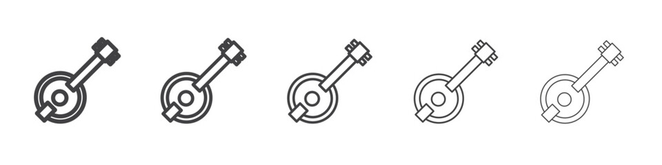 banjo icon simple illustration collection symbol