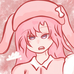 girl in pink