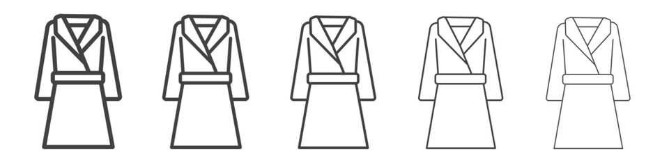 bathrobe icon simple illustration collection symbol